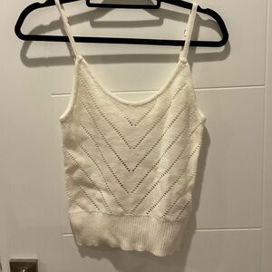 New with Tags Roxy Woven creme Sweater Tank